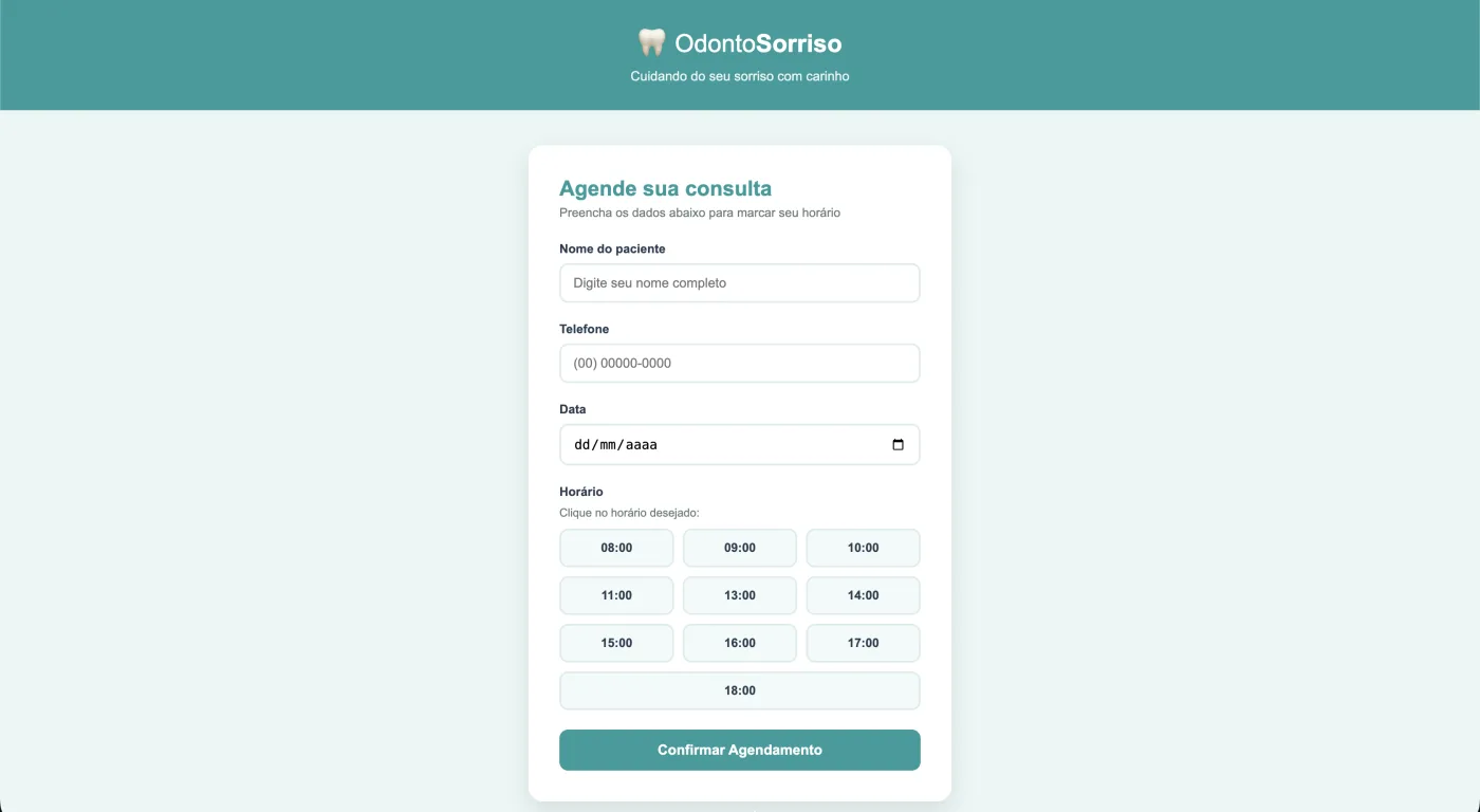 Projeto Agendamento Médico construído no treinamento